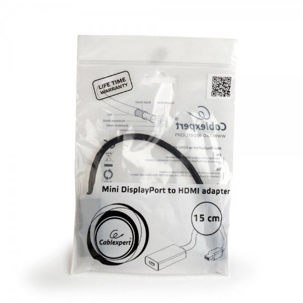 Адаптер Cablexpert A-mDPM-HDMIF-02 Mini DisplayPort в HDMI