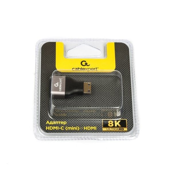 Адаптер Cablexpert AP-HDMI8K-FC HDMI, M/F mini-C, V2.1, 8K@60, алюміній