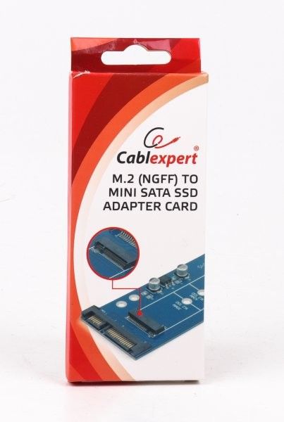Адаптер Cablexpert EE18-M2S3PCB-01 міні-SATA для SSD накопичувача 1.8 дюйма M.2 (NGFF)