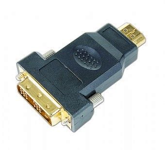 Адаптер Gembird A-HDMI-DVI-1 HDMI папа /DVI папа, позолочені контакти, роздрібна упаковка