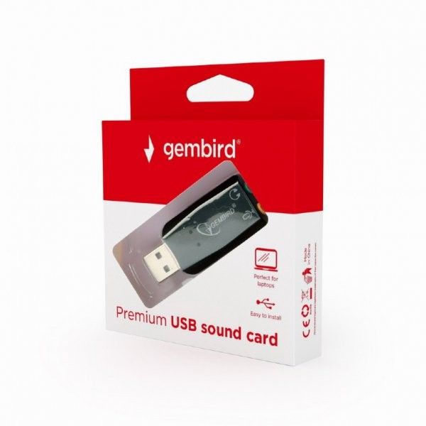 Адаптер Gembird SC-USB2.0-01 з USB2.0 на Audio, блістер