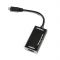 Адаптер OEM MHL microUSB to HDMI (AM/AF), 17см, black