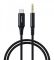 Аудiо-кабель CHOETECH AUX008-BK з Type-C (USB-C) - стерео-аудіо 3.5 мм (CDLA), 2м