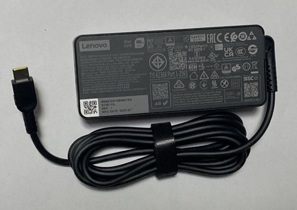 Блок живлення LENOVO 65W Type-C 20V 3.25A, 15V 3.A, 9V 2A, 5V 2A (5A10W86302)