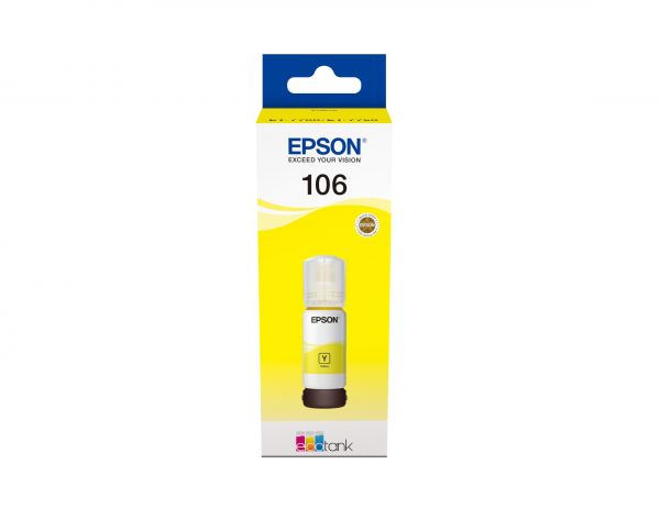 Чорнило Epson 106 для L7160/L7180,, yellow (жовте) (C13T00R440)