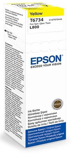 Чорнило Epson 673 для L800/805/810/850/1800 yellow (C13T67344A)