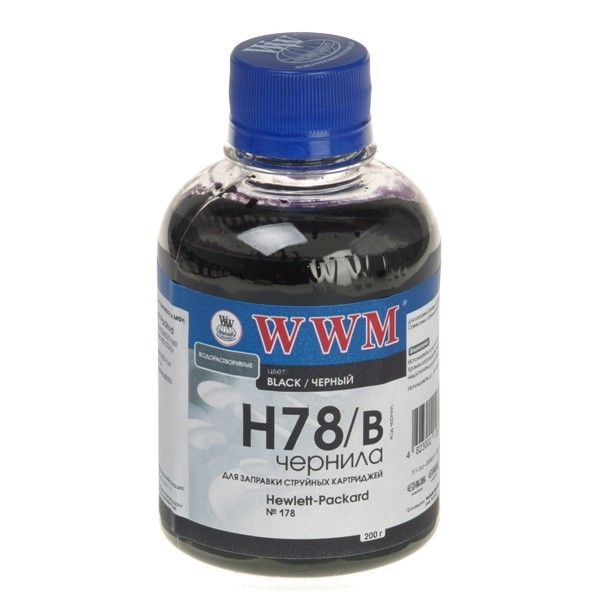 Чорнило WWM HP CB316HE/321HE (Black) (200 г) (H78/B)