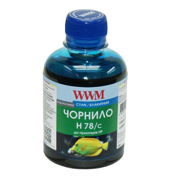 Чорнило WWM HP CB316HE/321HE (Cyan) (200 г) (H78/C)
