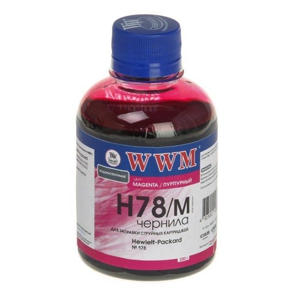 Чорнило WWM HP CB316HE/321HE (Magenta) (200 г) (H78/M)