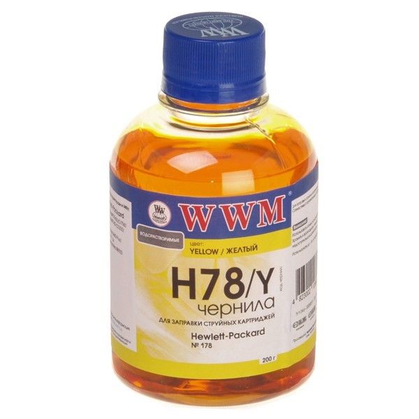 Чорнило WWM HP CB316HE/321HE (Yellow) (200 г) (H78/Y)