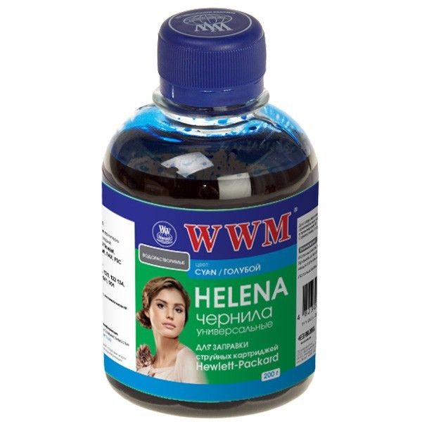 Чорнило WWM HU/C HP UNIVERSAL HELENA (Cyan) (200 г)
