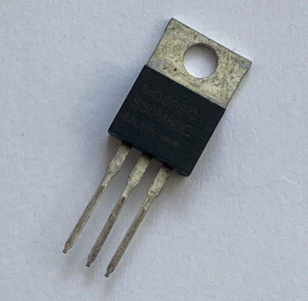 Діод MOSPEC S30M60C 30A/ 60В, TO220