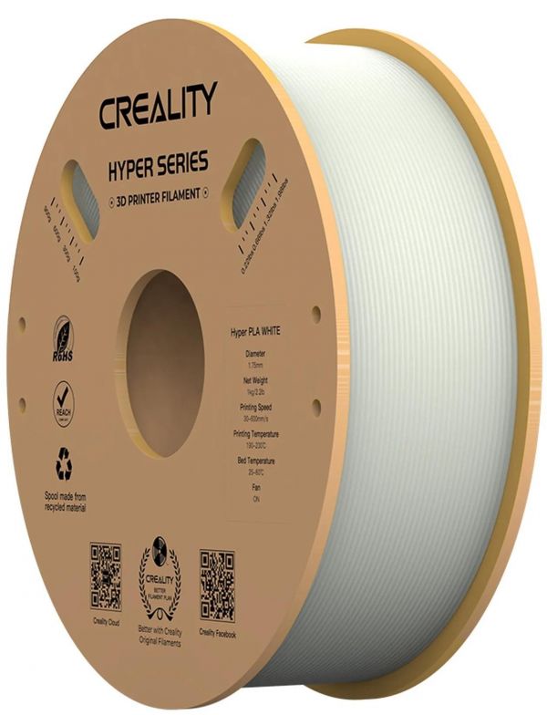 Філамент для 3D-принтера Creality Hyper PLA 1.75mm White. 1кг (3301010335)