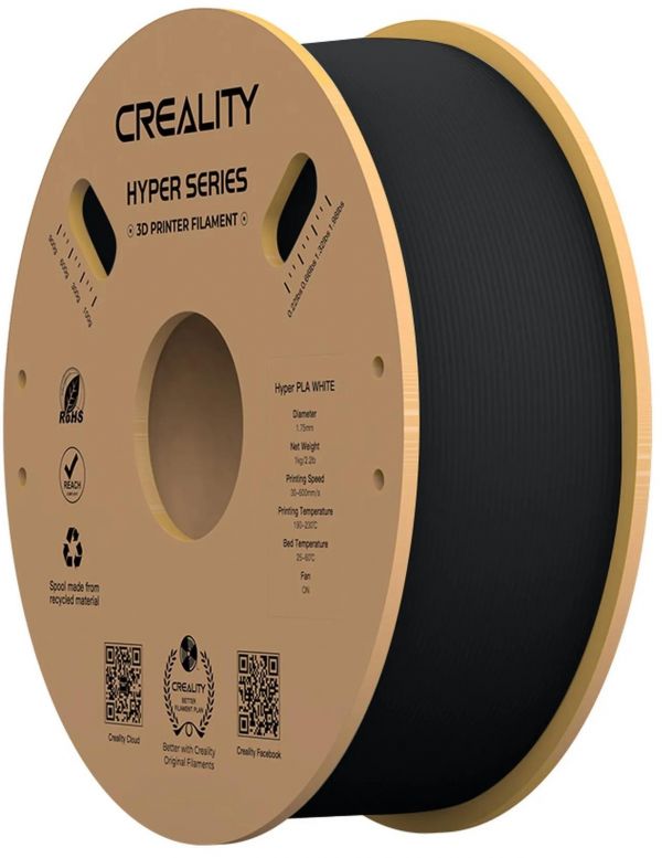 Філамент для 3D-принтера Creality Hyper PLA 1.75mm Black, 1кг (3301010343)