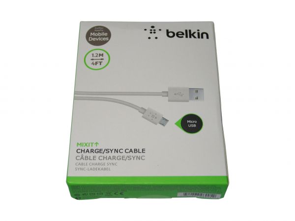 Кабель Belkin MIXIT microUSB (AM/microB), 1.2м, білий (F2CUO12bt04-WHT)