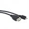 Кабель Cablexpert A-OTG-AFBM-001 OTG для пристроїв, вилка USB Micro-B - розетка USB, довжина 0,15 м