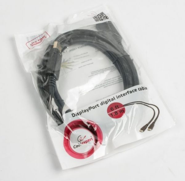 Кабель Cablexpert CC-DP2-6 DisplayPort v1.2 цифровий інтерфейс, 1.8 м