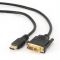 Кабель Cablexpert CC-HDMI-DVI-15 HDMI-DVI, V1.3/19-пин, позолоч, 4,5 м