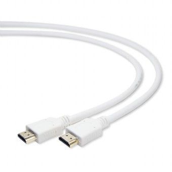 Кабель Cablexpert CC-HDMI4-W-6 HDMI V.2.0, позолочені коннектори, білий, 1.8 м