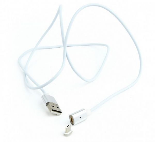 Кабель Cablexpert CC-USB2-AMmUMM-1M USB 2.0 BM-тато/Micro USB, 1.0 м, з магнітним змінним роз'ємом