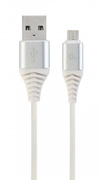 Кабель Cablexpert CC-USB2B-AMmBM-1M-BW2 micro USB 2.0 A-тато/Micro B-тато, 1м, преміум, 2.1 А