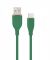 Кабель Cablexpert CC-USB2S-AMCM-1.5M-G SB 2.0 A-тато/C-тато (Type C), 1.5 м, преміум, 2.1 А, силконовий корпус, зелений