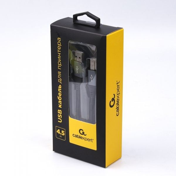 Кабель Cablexpert CCBP-USB2-AMBM-15 , преміум, USB 2.0 A-тато/B-тато, 4.5 м, блістер,