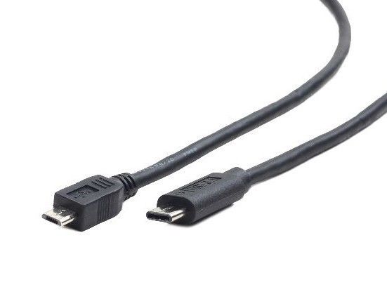 Кабель Cablexpert CCP-USB2-mBMCM-1M USB 2.0 Micro BM-папа/Type C-папа, 1 м, преміум