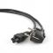 Кабель Cablexpert PC-186-ML12-1M  силовий, CEE7/17-C5, 1 м, VDE, з  заземленням, 3*1.0 мм