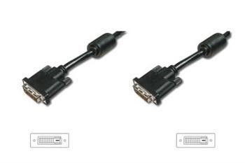 Кабель Digitus AK-320101-050-S DVI-D dual link (AM/AM) 5m, black