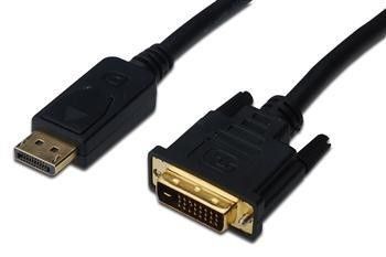 Кабель Digitus ASSMANN з DisplayPort на DVI-D (AM/AM) 2m, black (AK-340306-020-S)