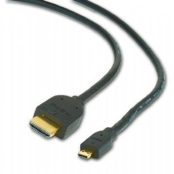 Кабель Gembird CC-HDMID-10 HDMI-D (micro) на HDMI V.2.0, 4К 60Гц, з позолоченими контактами, 3 м