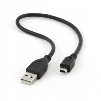 Кабель Gembird CCP-USB2-AM5P-1 преміум якість, USB 2.0 A-папа/ MINI USB 2.0 5-пін, 30 cм