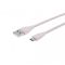 Кабель Maxxter UB-M-USB-01GP micro USB 2.0 A-тато/Micro B-тато, преміум, 2.4 А, силіконова застібка, рожевий