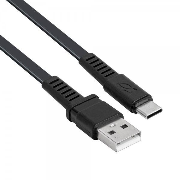 Кабель RivaCase PS6002 BK12  USB 2.0 Type-C,, 1.2 м, чорний