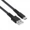 Кабель RivaCase PS6002 BK12  USB 2.0 Type-C,, 1.2 м, чорний