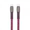 Кабель RivaCase PS6105 RD12 USB 2.0 Type-C/Type-C, тканинне обплетення, 1.2 м, 3 А, 60 Вт, червоний