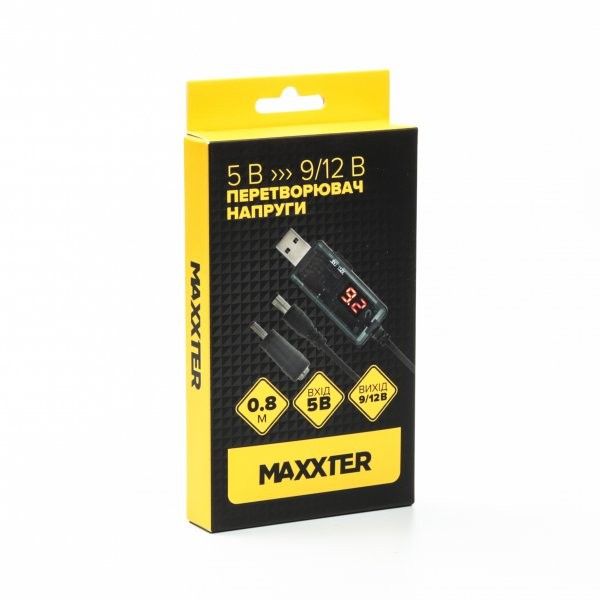 Кабель живлення Cablexpert USB-AM на 5.5 / 3.5 мм, 9/12V, 0.8 м (UB-DC9/12-0.8M)