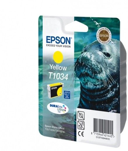 Картридж Epson C13T10344A10 StT30/ 40W, TX550W/ 510FN/ 600FW yellow, 11, 1 мл