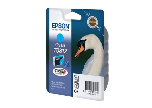 Картридж Epson C13T11124A10 R270/RX590 cyan i/c HC, (на 60% больше)