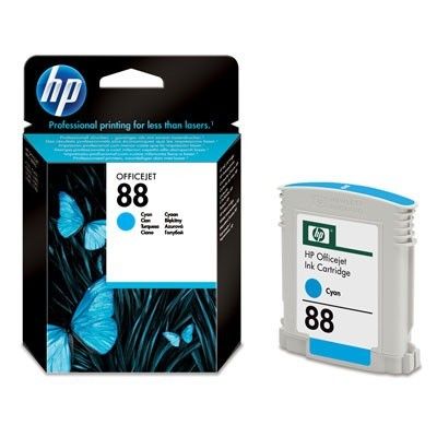 Картридж HP C9386AE 88 Cyan Ink Cartridge with Vivera Ink, 9 ml