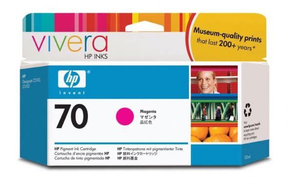 Картридж HP C9453A 70 Magenta Ink Cartridge with Vivera Ink, 130 ml