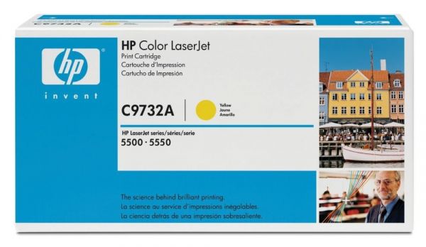 Картридж HP C9732A CLJ5500 yellow