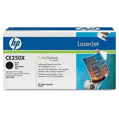 Картридж HP CE250X CLJ CP3525/CM3530 Black Print Cartridge, High Capacity, 10500 pages