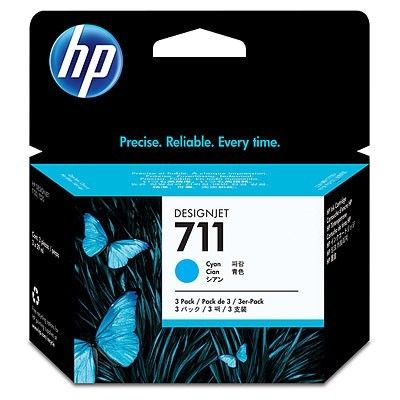 Картридж HP CZ134A No.711 DesignJet 120/ 520 Cyan 3-Pack