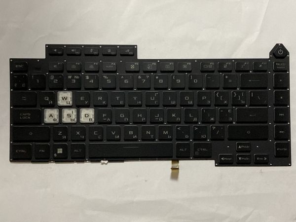 Клавiатура для ноутбука ASUS G513E UA, RGB Backlit (OKNR0-481KUA00)