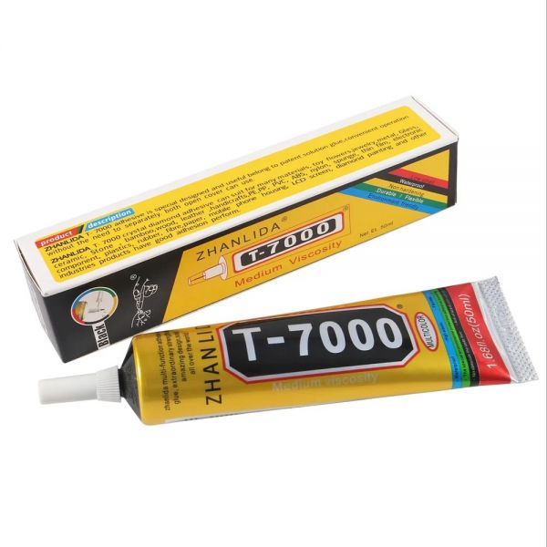 Клей ZHANLIDA T7000 50ml, чорний, середня вязкість