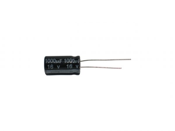 Конденсатор Chong 1000uF 16V (1000мкф 16В), 8x16mm, 105C (CD11X)