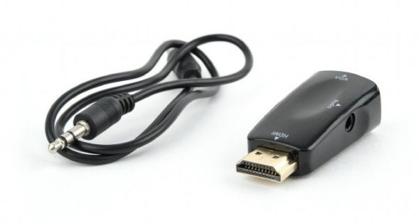 Конвертор Cablexpert A-HDMI-VGA-02 з HDMI на VGA та стерео аудіо