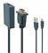 Конвертор Cablexpert A-VGA-HDMI-01 з VGA на HDMI, зі звуком, 15 см